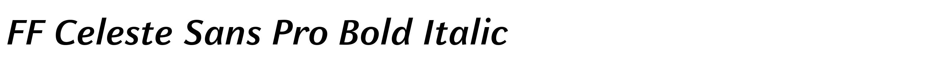 FF Celeste Sans Pro Bold Italic